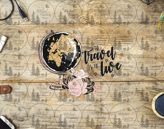 UVDTF To Travel is to Love with Black Globe
