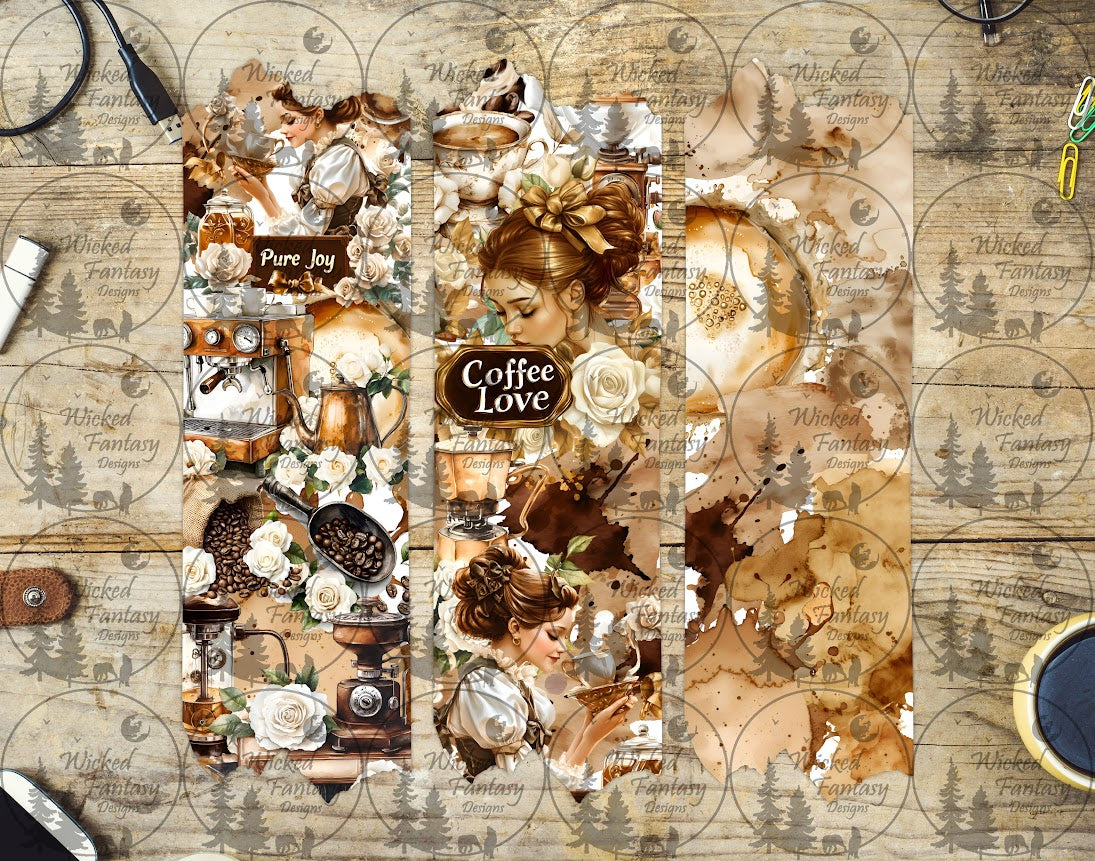 UVDTF Coffee Lover Brush Strokes
