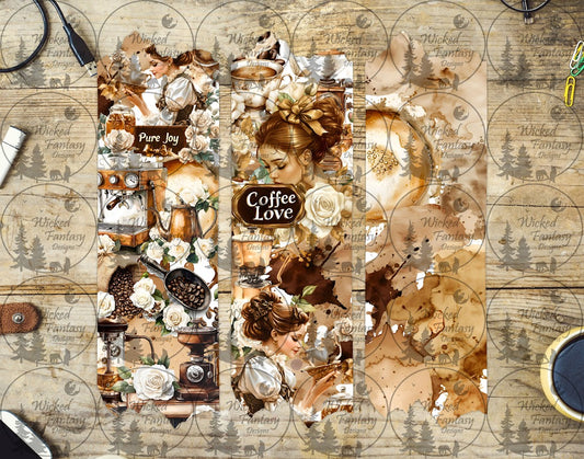 UVDTF Coffee Lover Brush Strokes