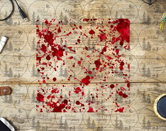 UVDTF Blood Spatter 20oz 30oz 10"x10" Element