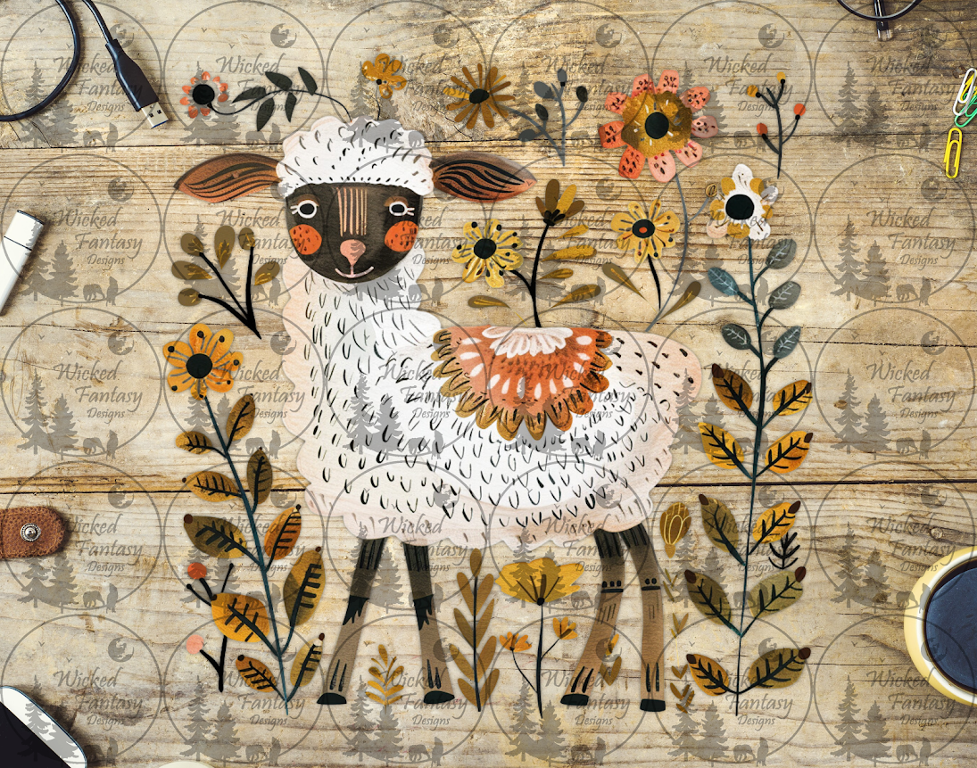UVDTF Folk Art Sheep