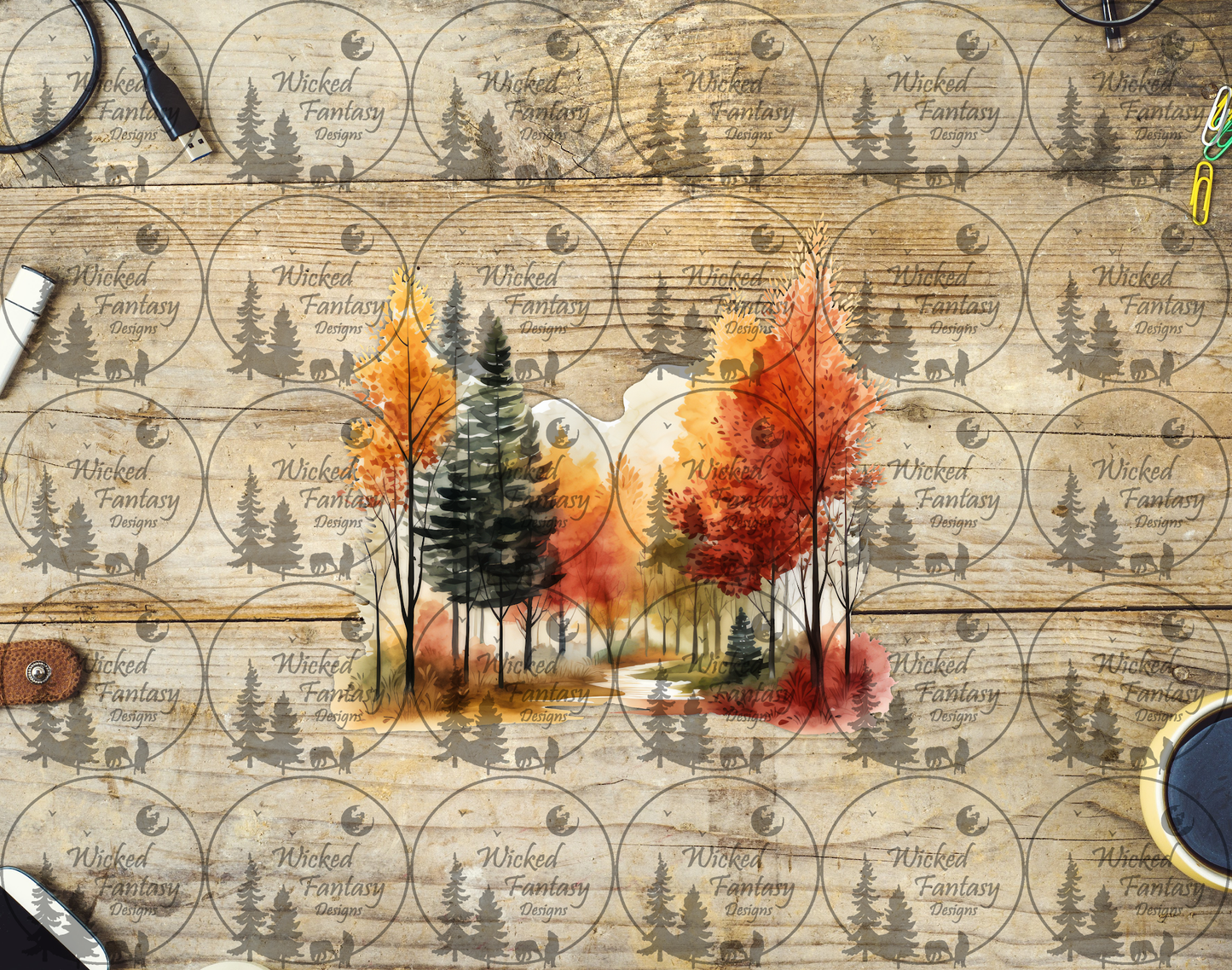 UVDTF Autumn Forest Path