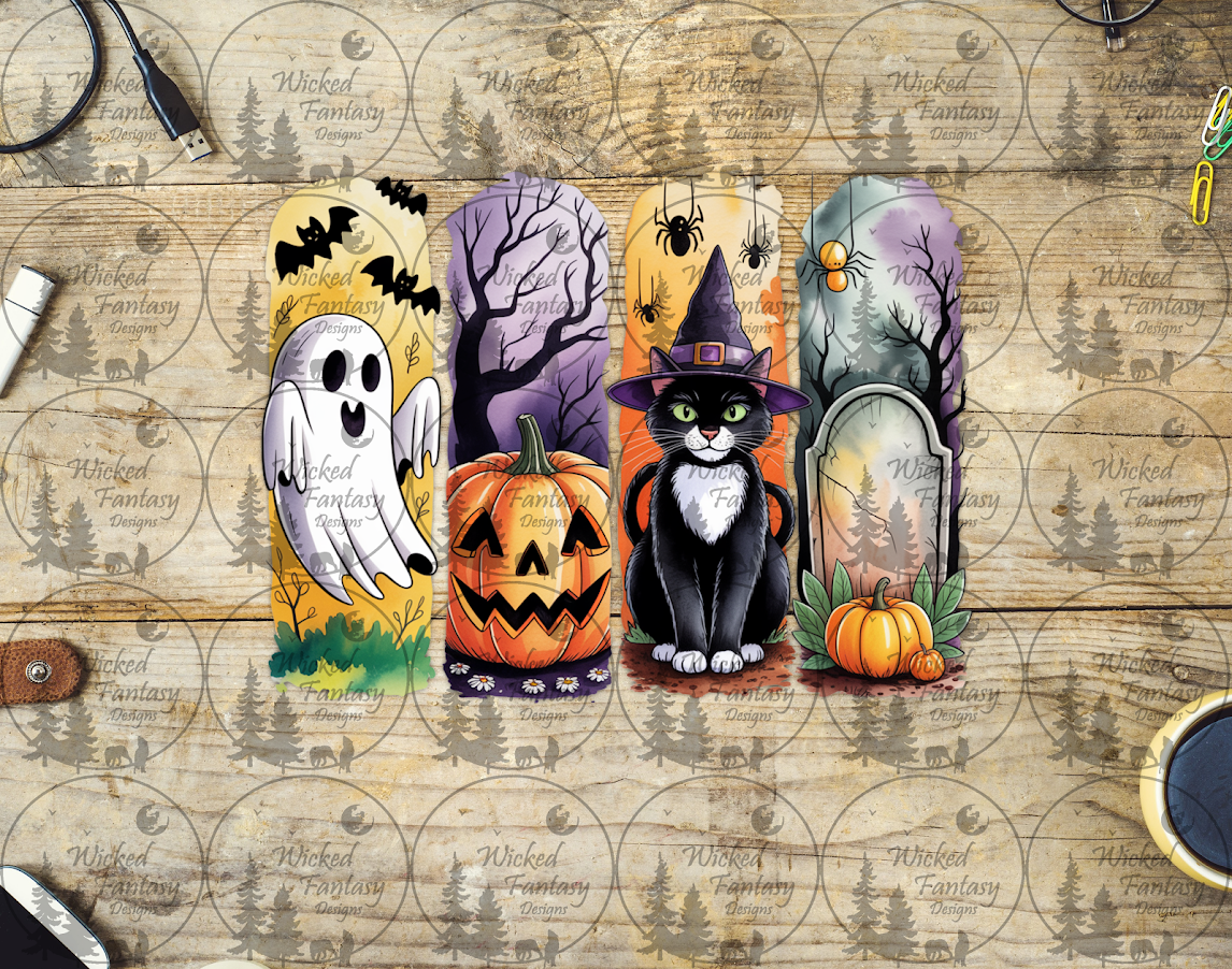 UVDTF Ghost and Witchy Cat Brush Strokes