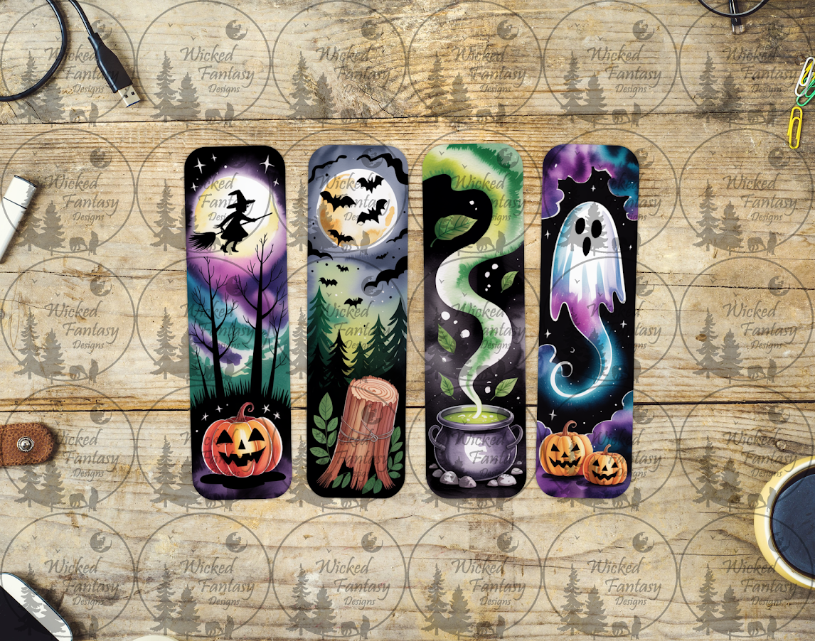 UVDTF Spooky Witch Green Cauldron and Ghost Panels