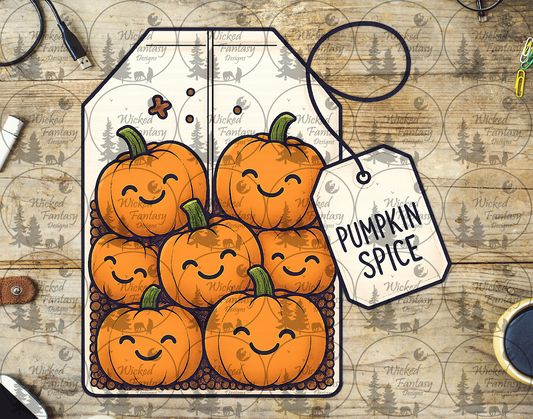 UVDTF Pumpkin Spice Tea Bag