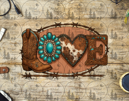 UVDTF Western Styled Love