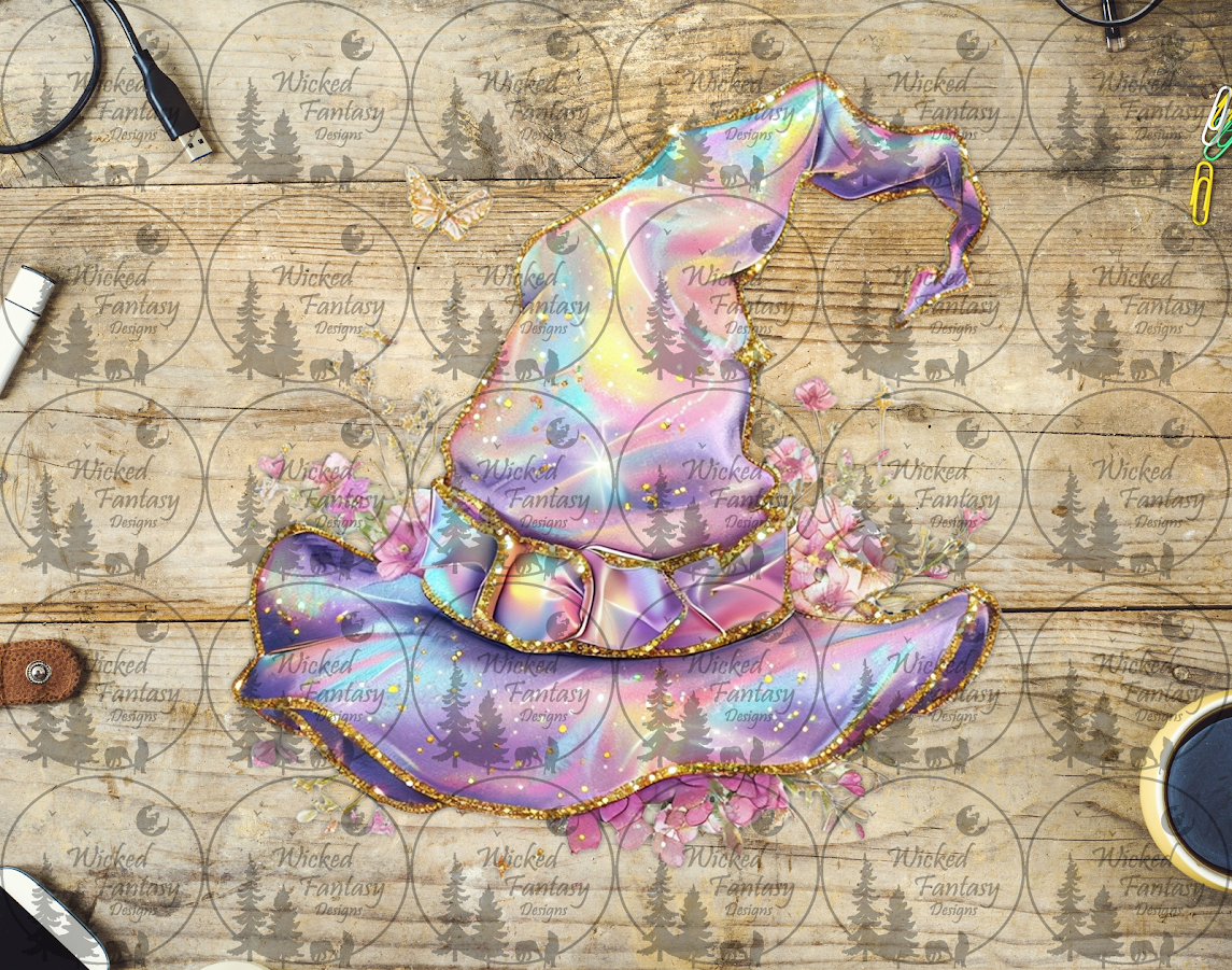 UVDTF Faux Iridescent Witches Hat