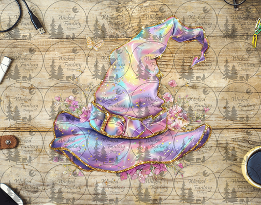 UVDTF Faux Iridescent Witches Hat