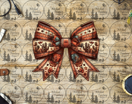 UVDTF Cactus Illustrated Bow