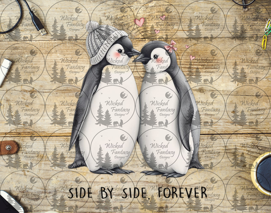 UVDTF Side by Side Forever Penguins