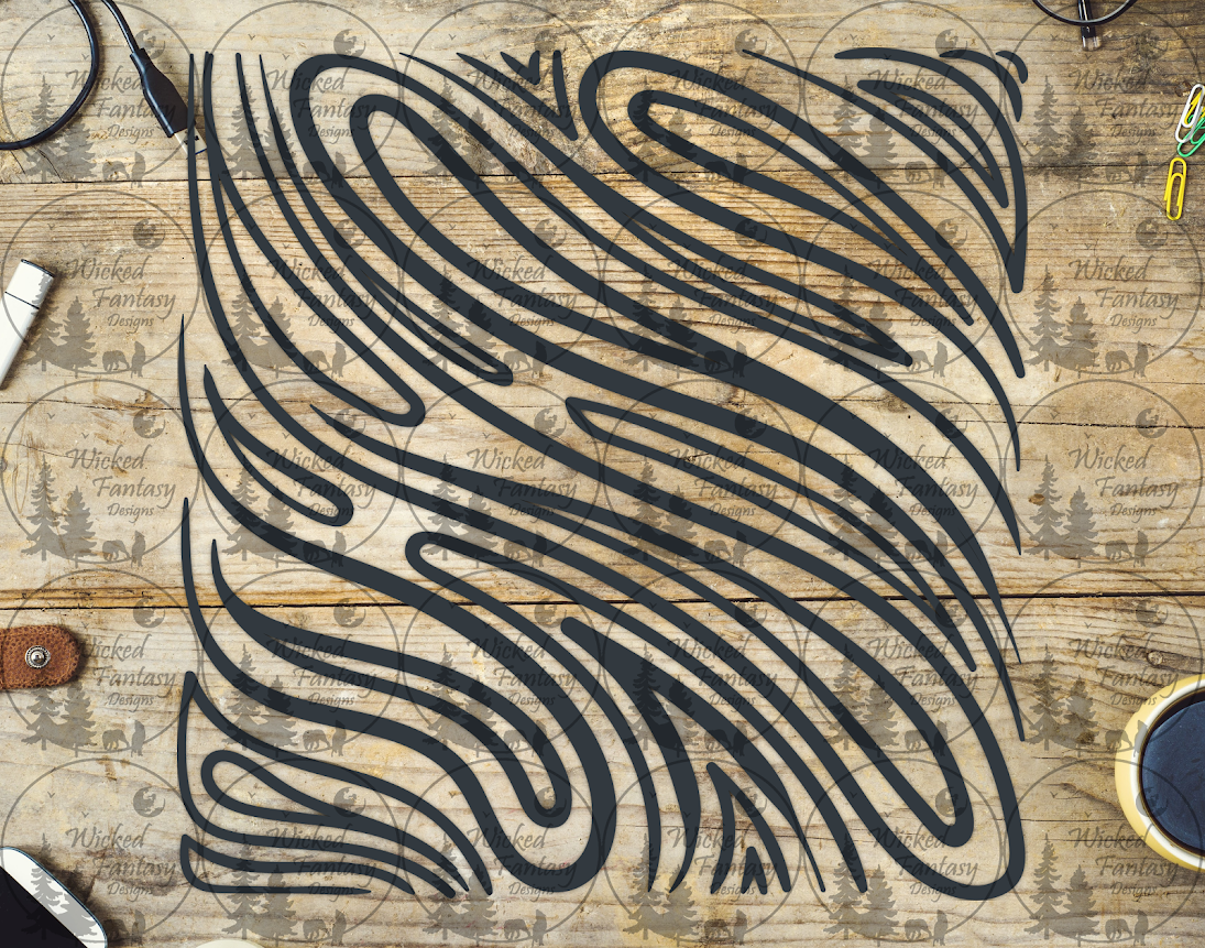 UVDTF Swoop and Swirl 20oz 30oz 10"x10" Element