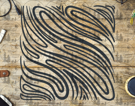 UVDTF Swoop and Swirl 20oz 30oz 10"x10" Element