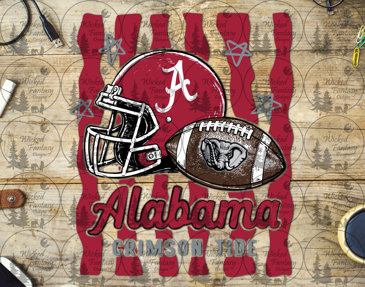 UVDTF Alabama Football Stipes