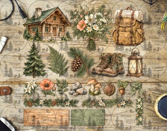 UVDTF Alpine Woodland Retreat Element Sheet