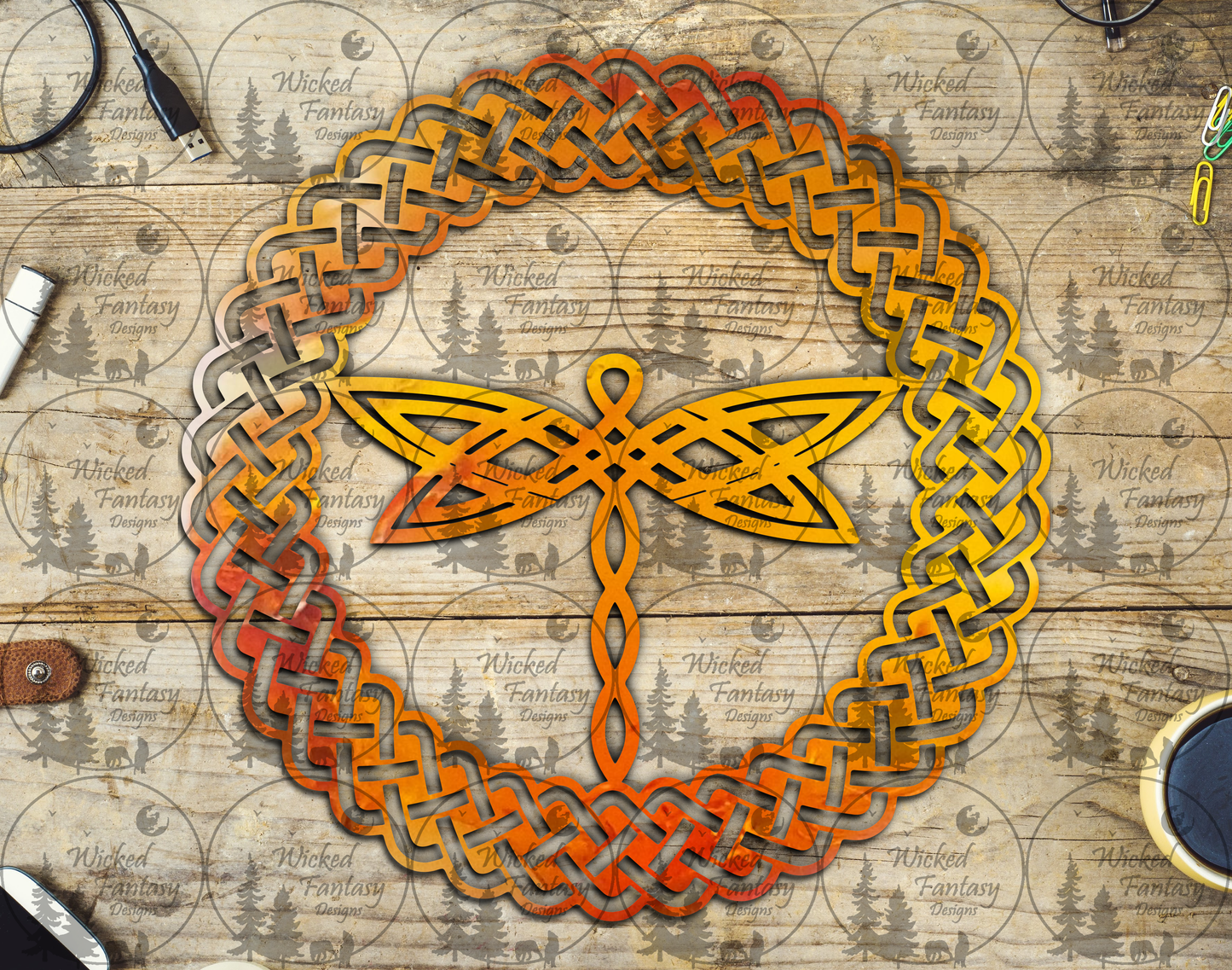 UVDTF Celtic Dragonfly
