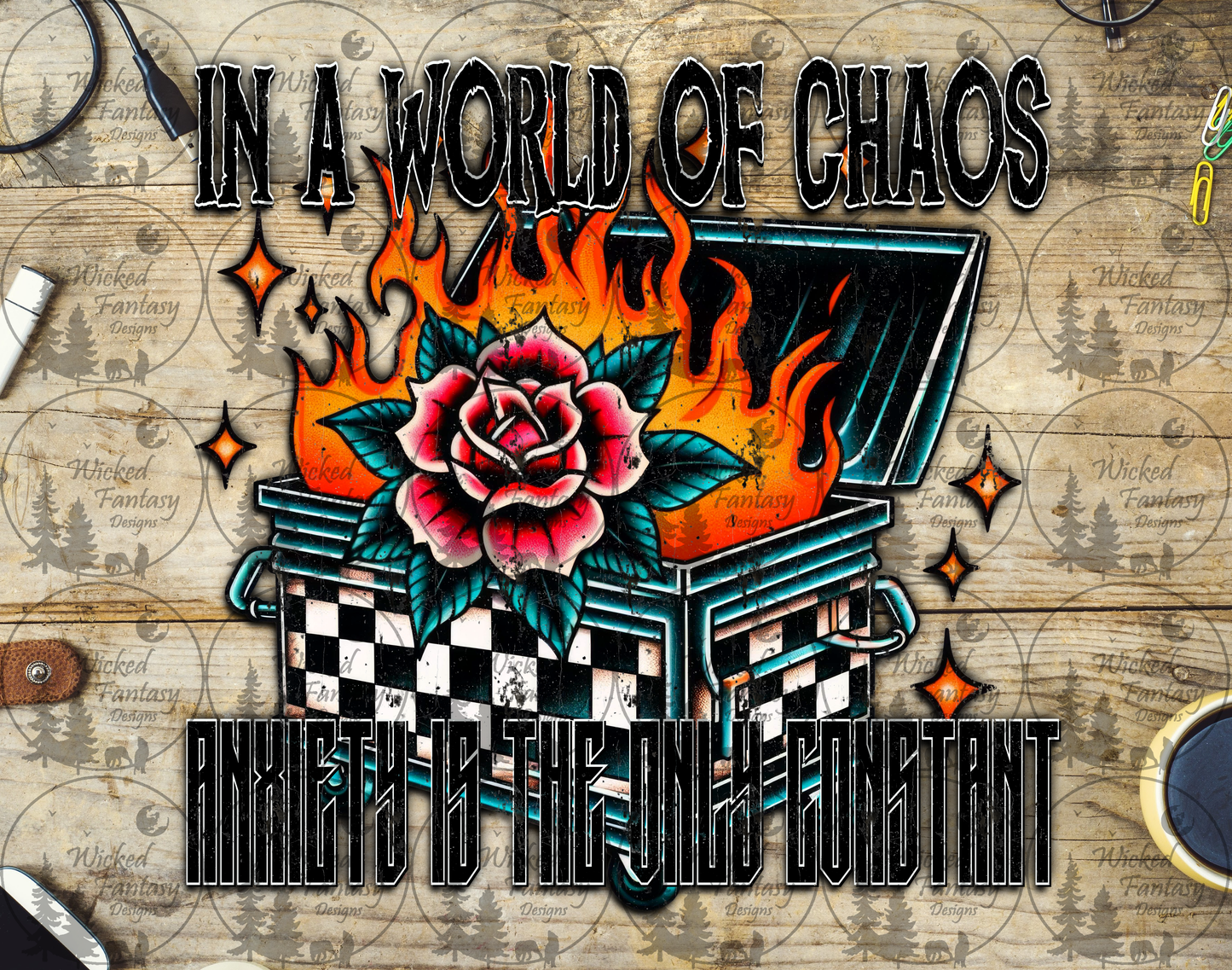 UVDTF In a World Full of Chaos Anxiety is the Only Constant