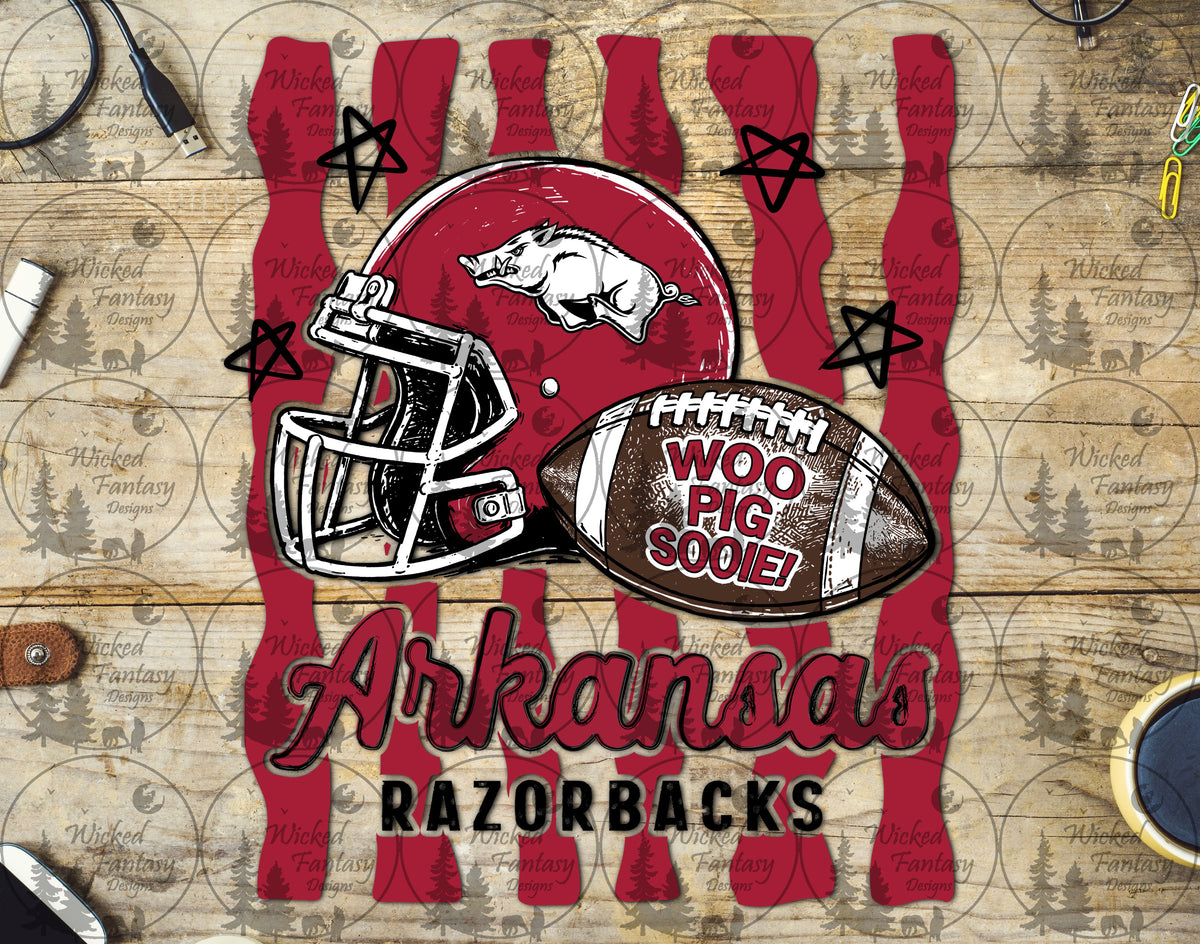 UVDTF Arkansas Football Stipes