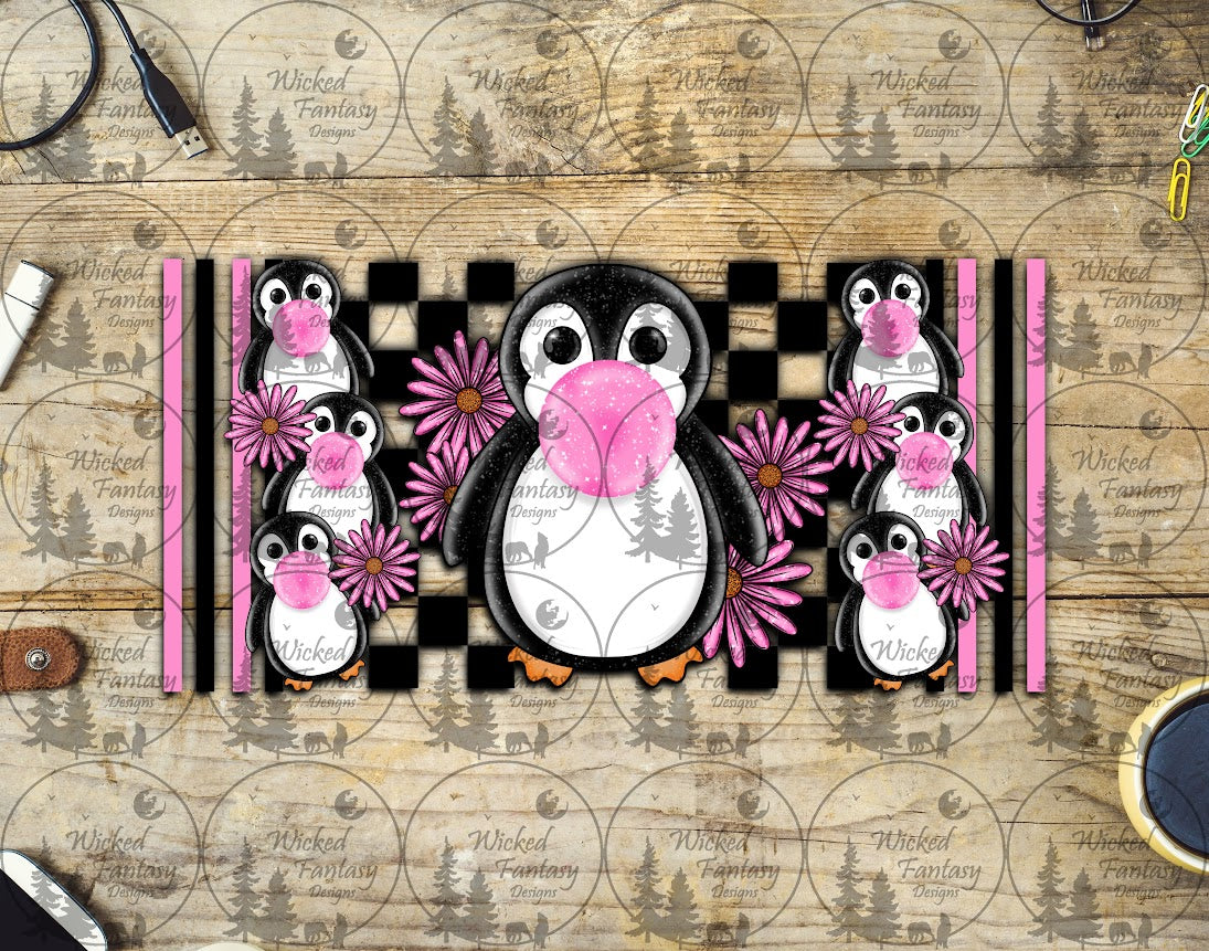 UVDTF Bubblegum Penguins 16oz 40oz