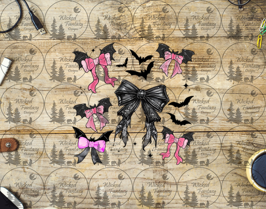 UVDTF Bats and Bows 6"x7"