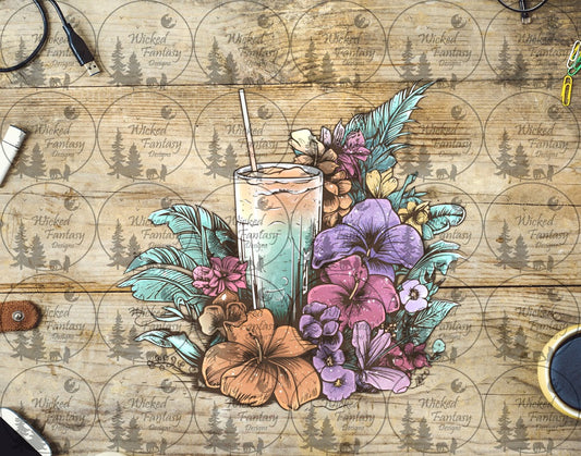 UVDTF Hibiscus and Cocktail