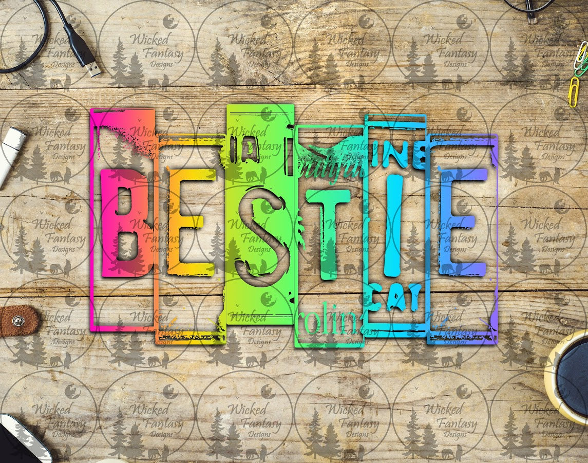 UVDTF Bestie Neon 16oz 40oz