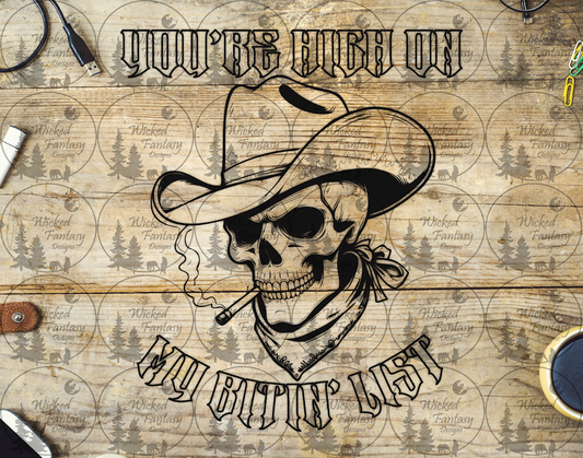 UVDTF You're High on my Bitin List Line Art