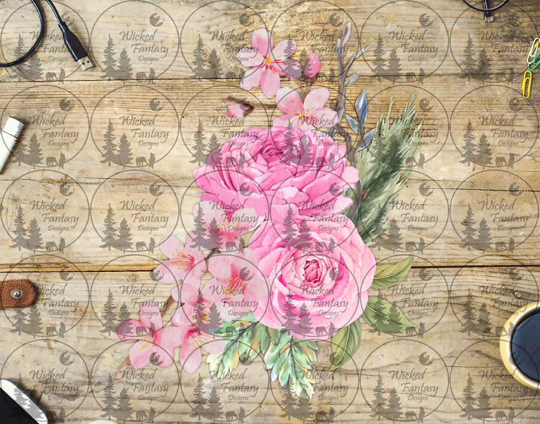 UVDTF Blush Pink Peonies