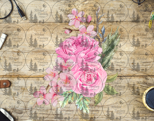 UVDTF Blush Pink Peonies