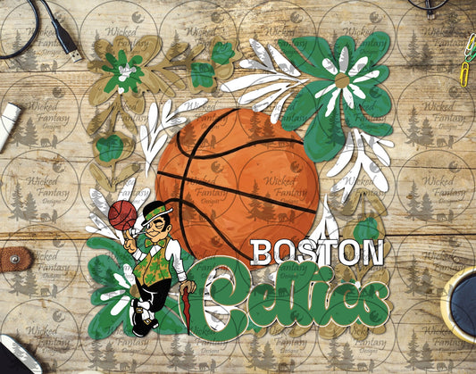 UVDTF Basketball Floral Celtic