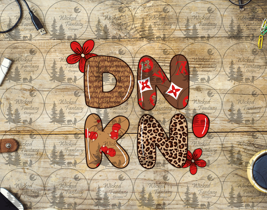 UVDTF DNKN Red and Leopard