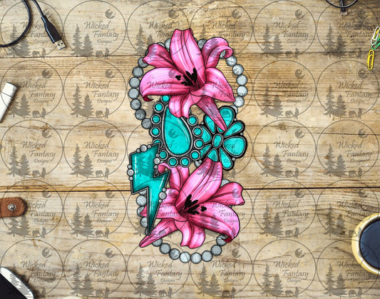 UVDTF Lilies Conchos and Pearls