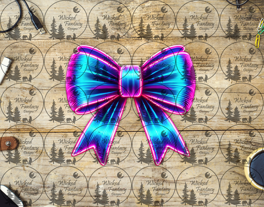 UVDTF Neon Style Bow