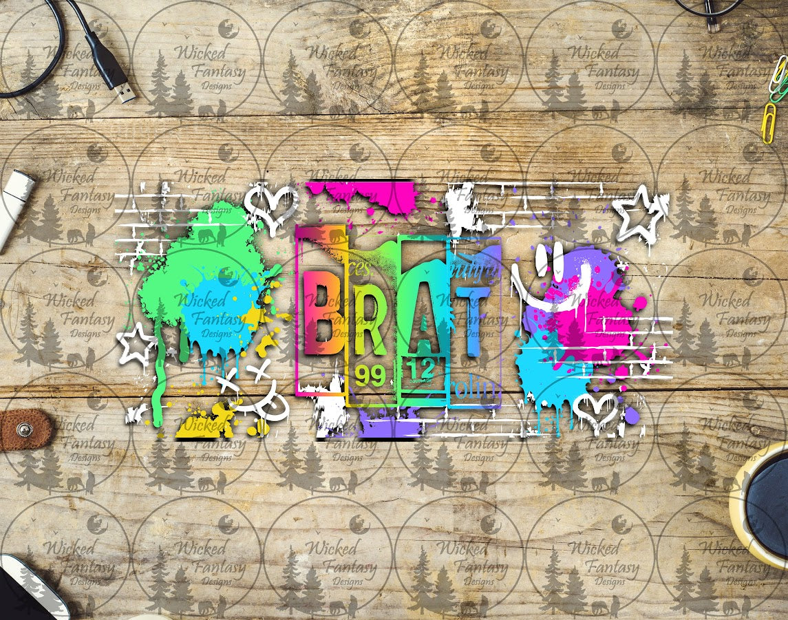 UVDTF Brat Neon 16oz 40oz