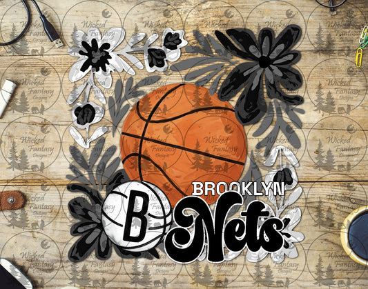 UVDTF Basketball Floral Net