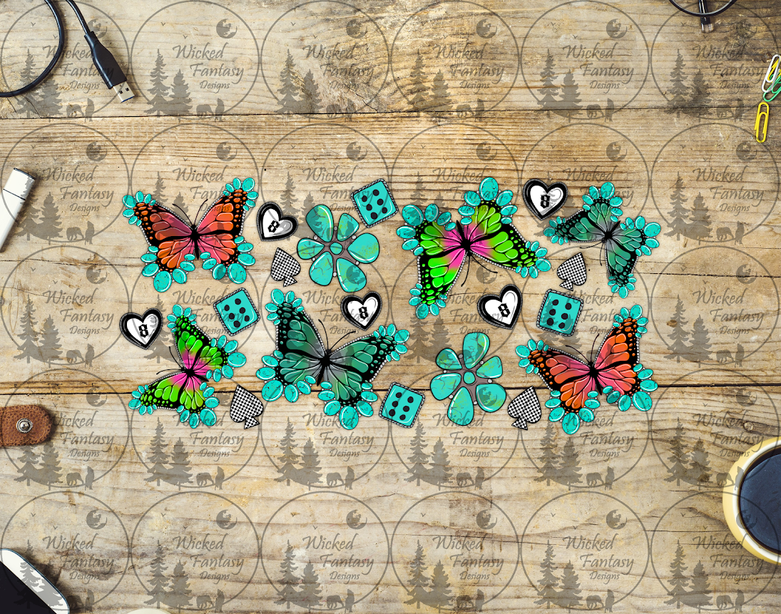 UVDTF Butterflies and Conchos 16oz 40oz