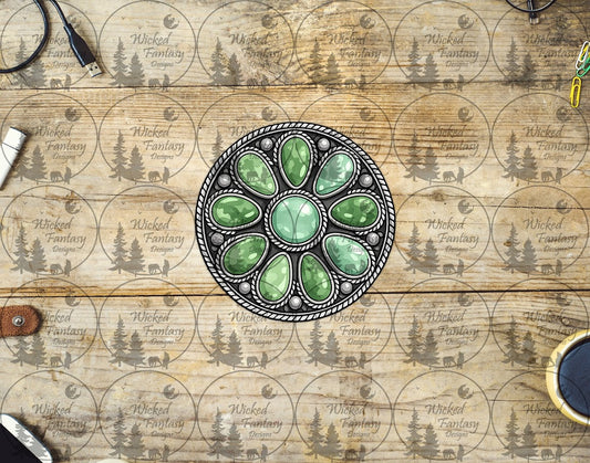 UVDTF Sage Green Concho