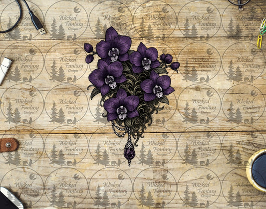 UVDTF Purple Orchids