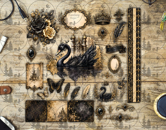 UVDTF Golden Swan Element Sheet