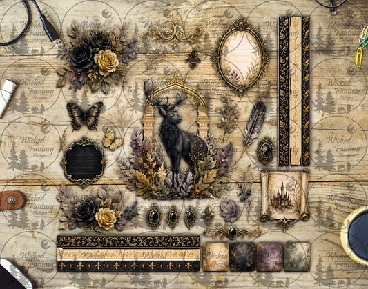 UVDTF Golden Filagree Elk Element Sheet