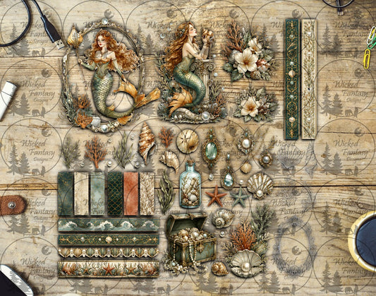 UVDTF Sage and Ivory Mermaid Element Sheet