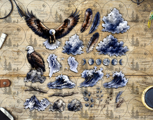 UVDTF Bald Eagle Element Sheet