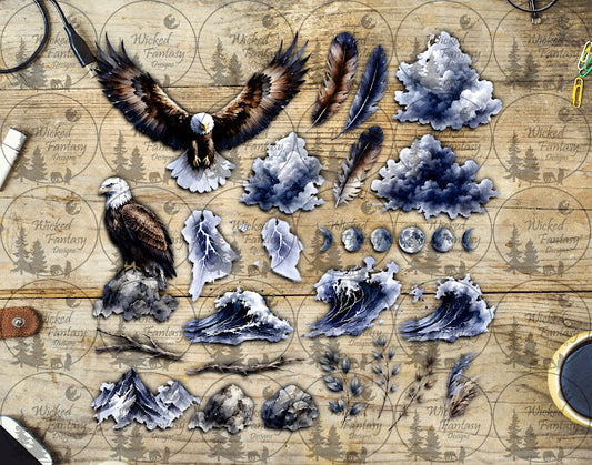 UVDTF Bald Eagle Element Sheet