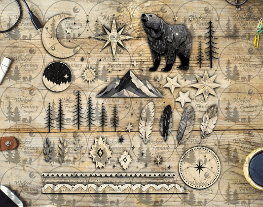UVDTF Wild North Compass Element Sheet
