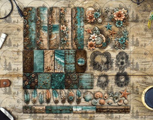 UVDTF Steampunk Coastal Multimedia Element Sheet