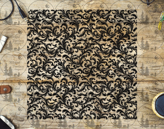 UVDTF Small Tooled Flourish 20oz 30oz 10"x10"