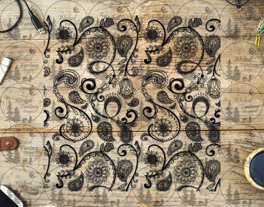 UVDTF Paisley Flourish 20oz 30oz 10"x10"