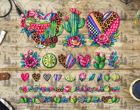 UVDTF Leopard Margaritas Multimedia Element Sheet