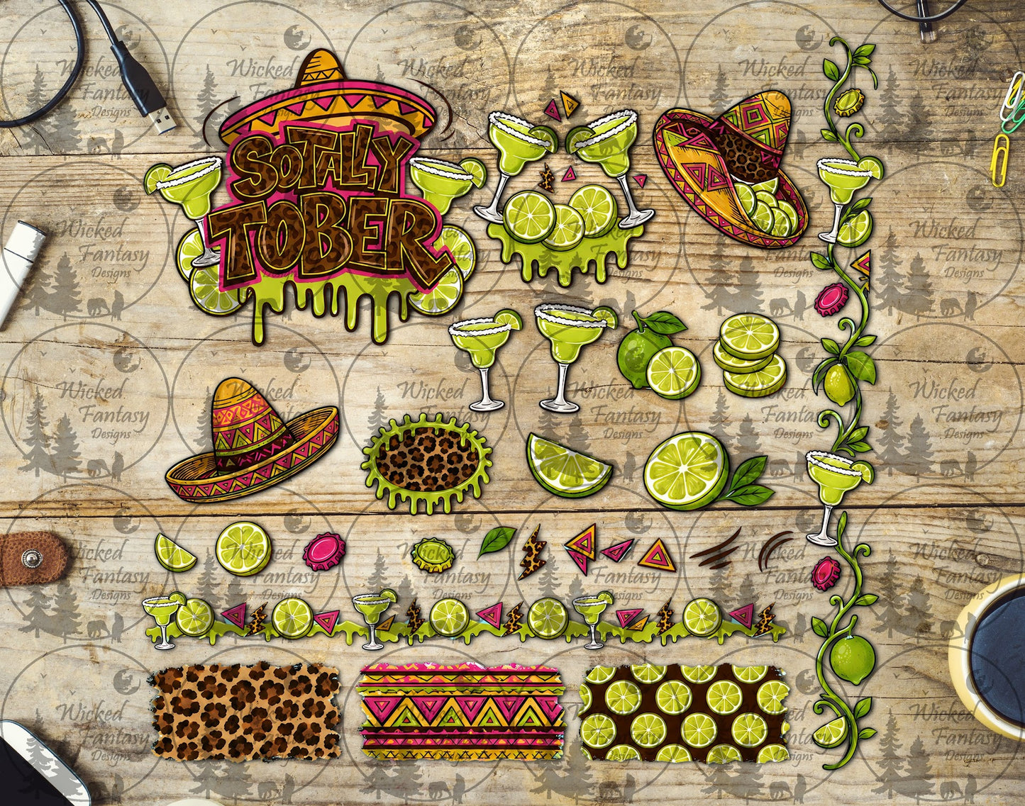 UVDTF Sotally Tober Margaritas Element Sheet