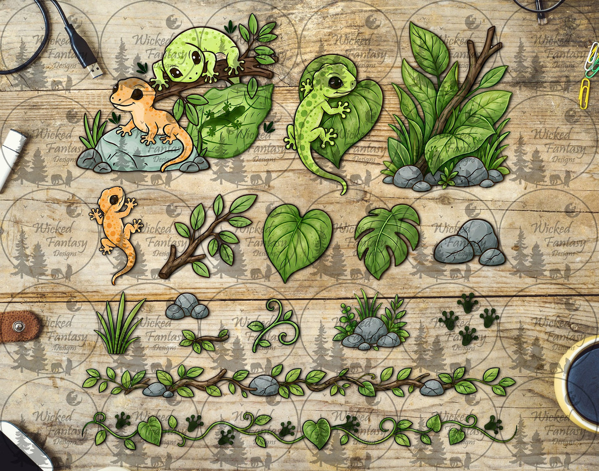 UVDTF Gecko Element Sheet