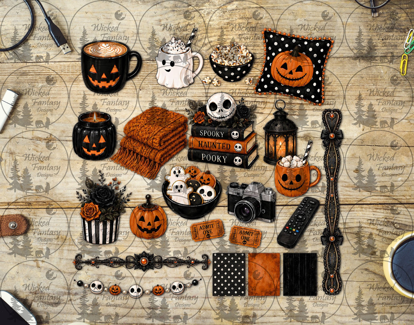UVDTF Spooky Cozy Night Element Sheet